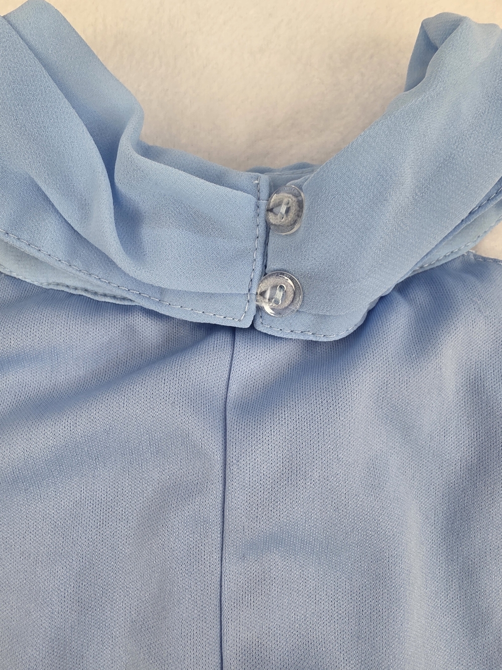 Halter Neck Wide-Leg XL Jumpsuit Dusty Blue 3522-AG - Picture 10 of 12